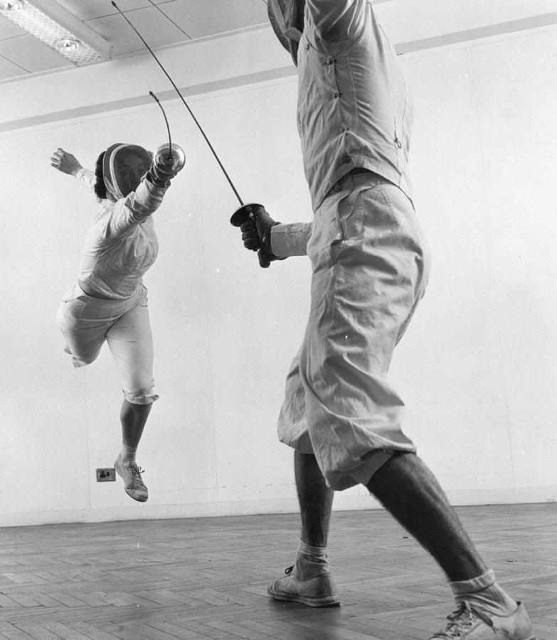 Fencers Photograph by Thurston Hopkins