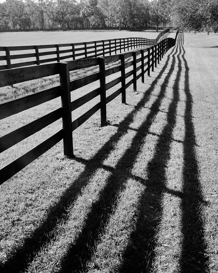 Fences And Shadows, Florida Photograph by Monte Nagler