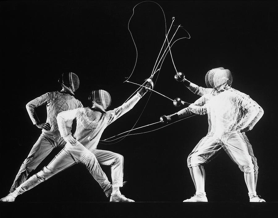 Fencing Photograph by Gjon Mili