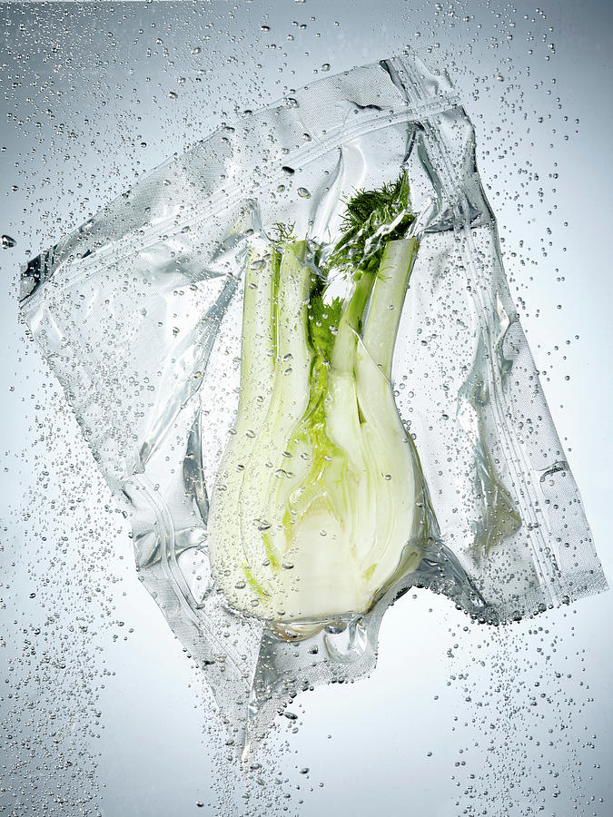Vegetable Photograph - Fennel In A Sous Vide Bag by Maximilian Carlo Schmidt