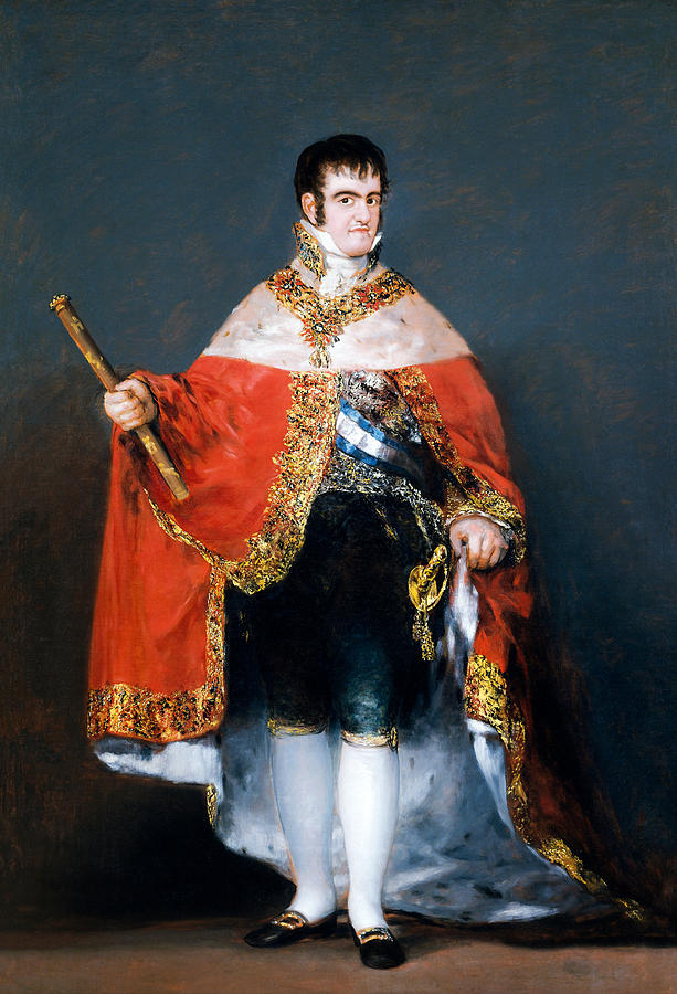 Ferdinand VII of Spain - Francisco Goya 1815 Painting by War Is Hell Store