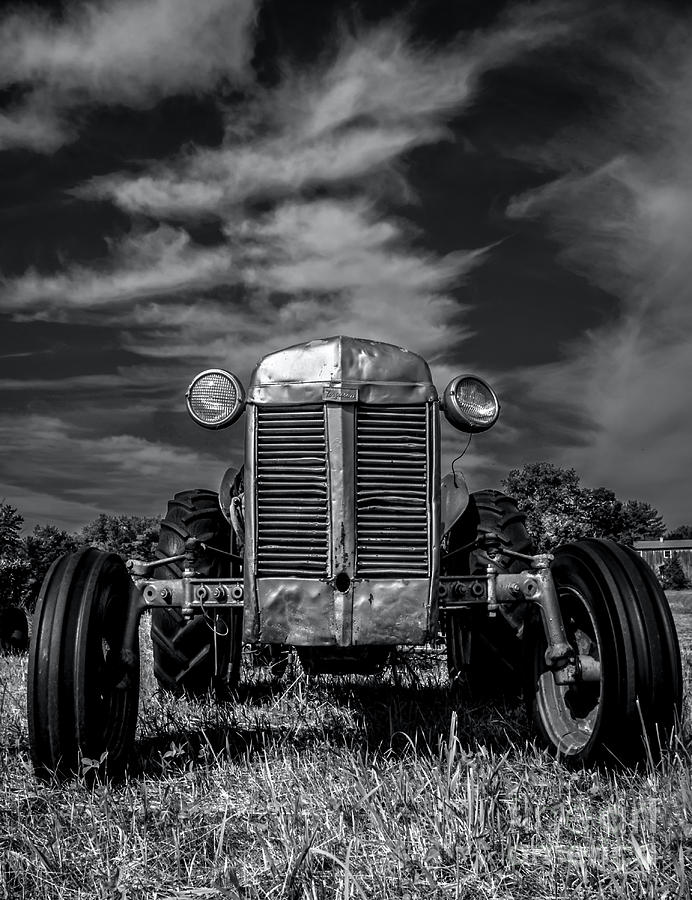 Ferguson Field Tractor No. 03 - BW Photograph by James Aiken