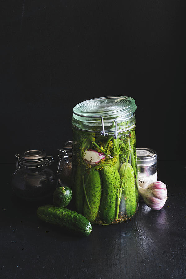 Fermenting Cucumbers Photograph by Lilia Jankowska