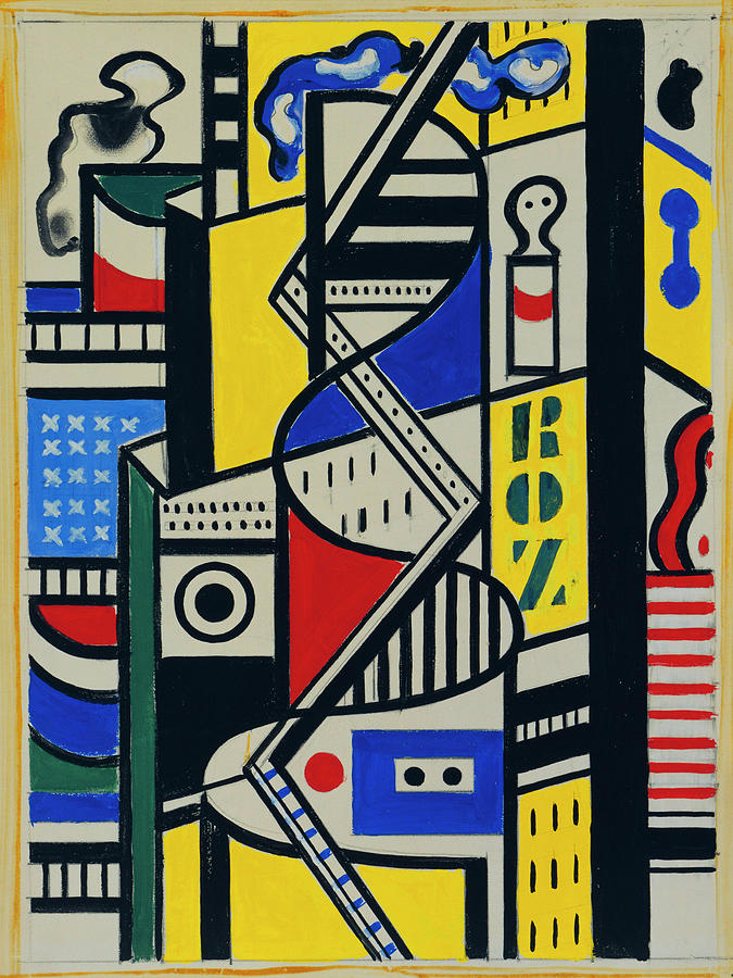 Fernand Léger - Study For Cinematic Mural, Study Vi by Vintage Apple ...