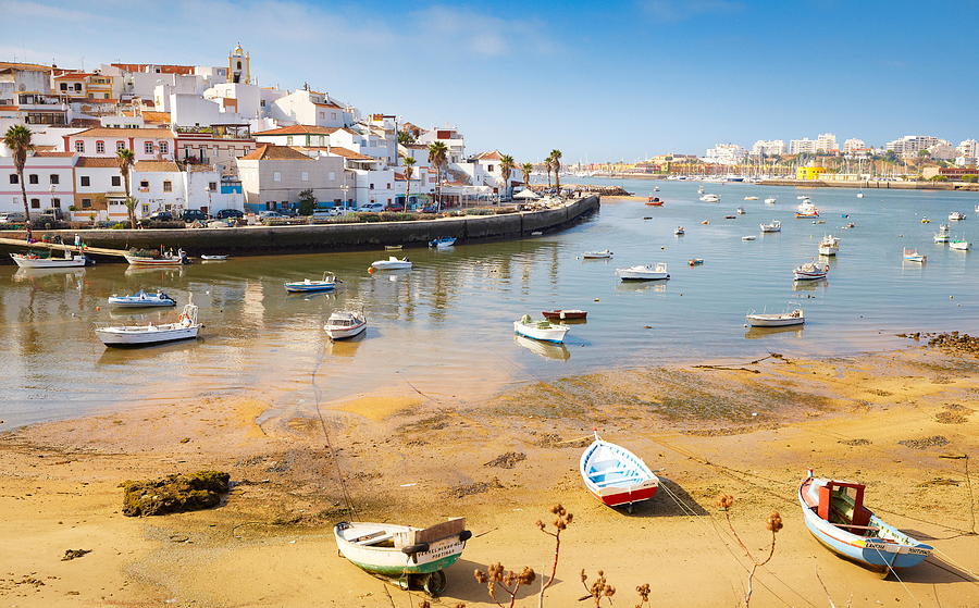 Boat Photograph - Ferragudo, Algarve, Portugal by Jan Wlodarczyk