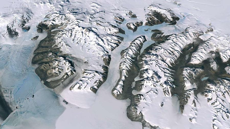 Ferrar Glacier, Antarctica Painting by Celestial Images