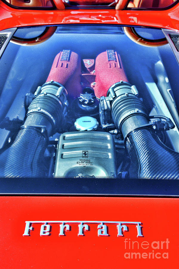 Ferrari Power Photograph by Paul Ward - Pixels