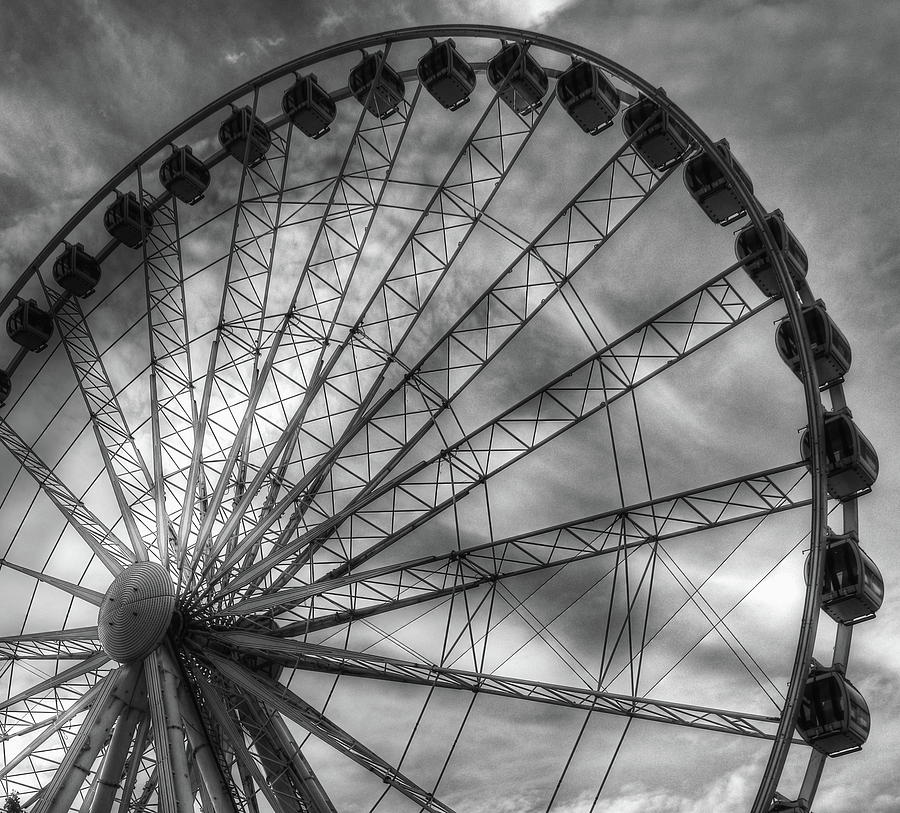 Ferris Wheel Abstract Photograph by Jeff Townsend