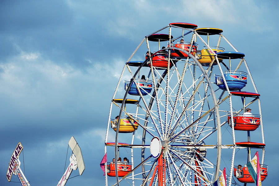 Ferris Wheel and Rides Photograph by Todd Klassy