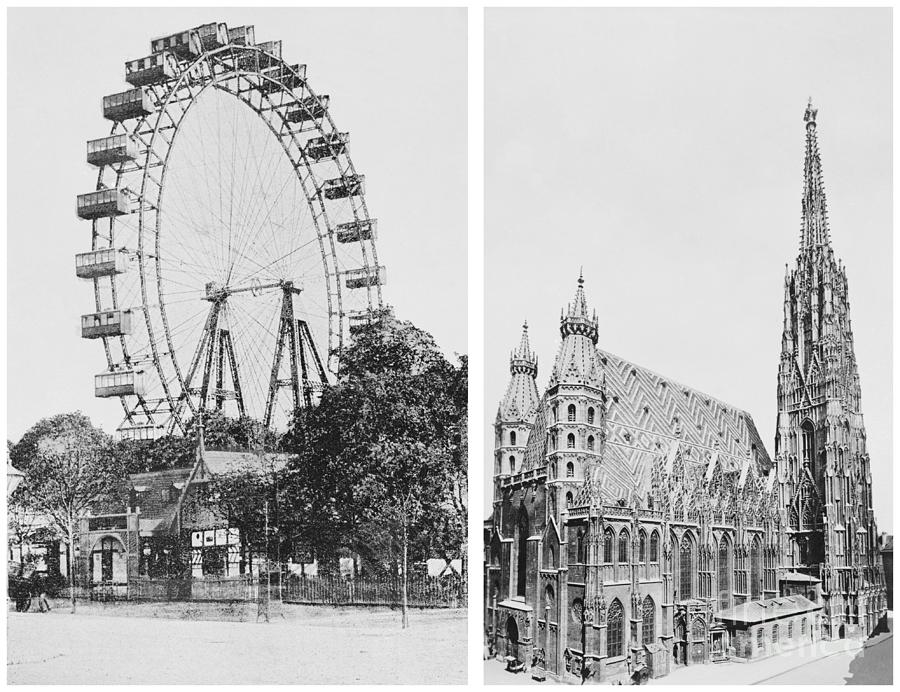 Ferris Wheel And St. Stephens Photograph by Bettmann