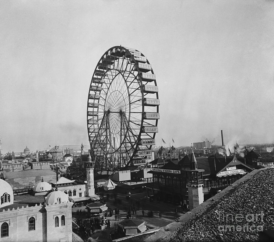 Ferris Wheel At Fair Photograph by Bettmann