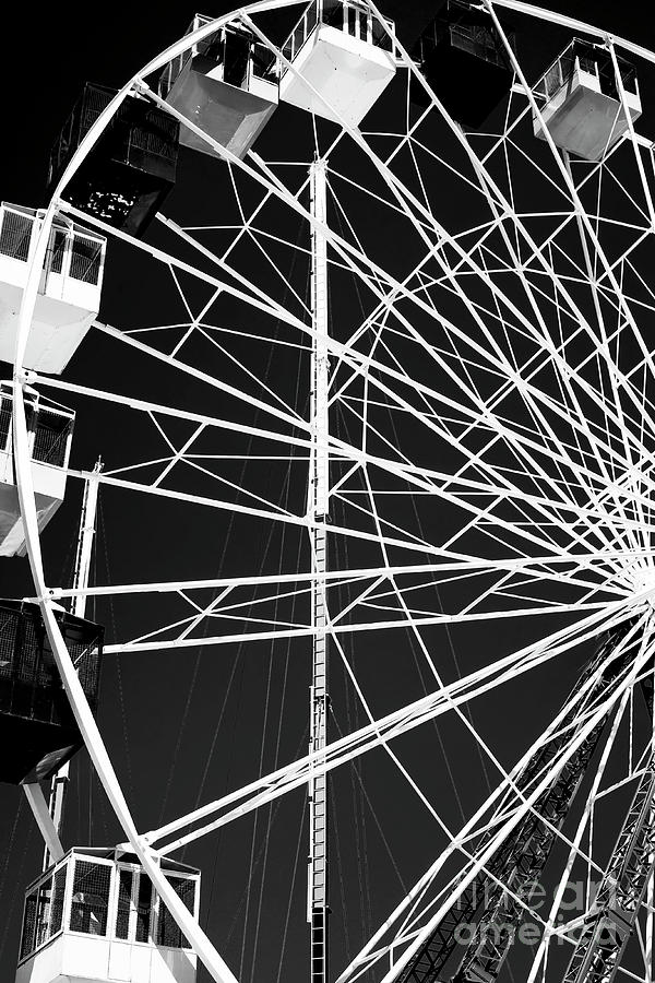 Ferris Wheel Lines Seaside Heights Photograph by John Rizzuto