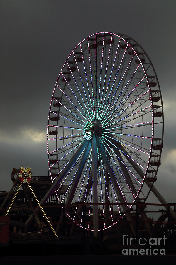 Ferris Wheel Moreys Piers Wildwood New Jersey 2 Photograph By John Van