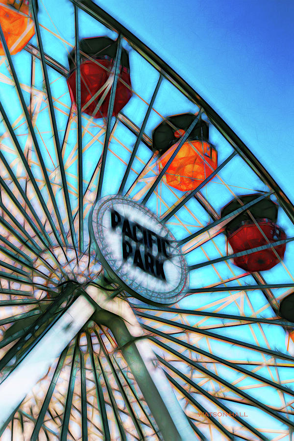Ferris Wheel - Pacific Park, Santa Monica Digital Art