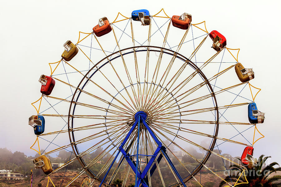 Ferris Wheel Seats in Malibu Photograph by John Rizzuto