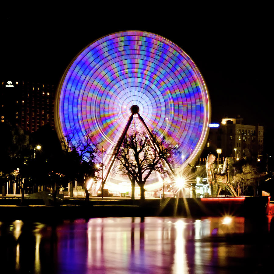 Ferris Wheel Spinning Photograph by Lushpup Images - Geoffrey Dunn Photography