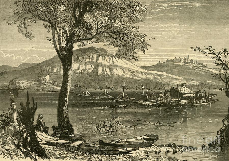 Ferry At Chattanooga Drawing by Print Collector