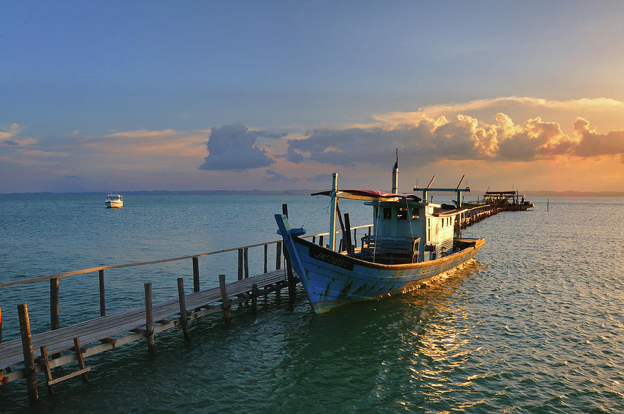 Ferry Boat In Sibu Island,  Malaysia Photograph by Fiftymm99
