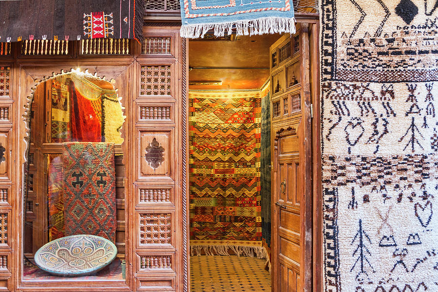 Fes Textiles Shop Photograph by Lindley Johnson | Fine Art America