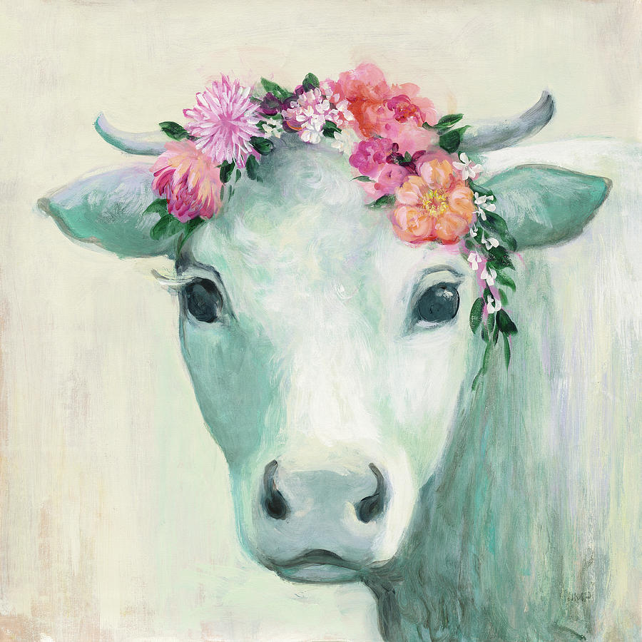 Animal Painting - Festival Girl II by Julia Purinton