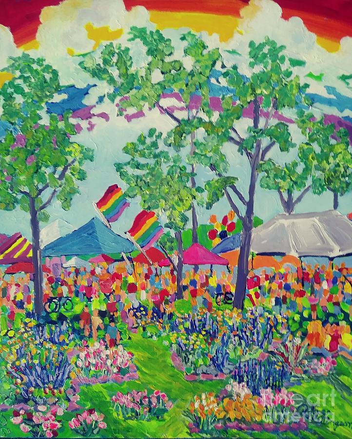 Festival Painting by Rodger Ellingson