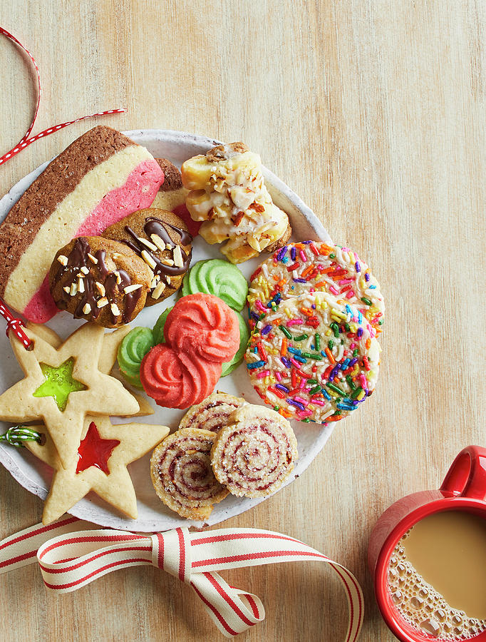 Festive holiday cookie plate Photograph by Cuisine at Home
