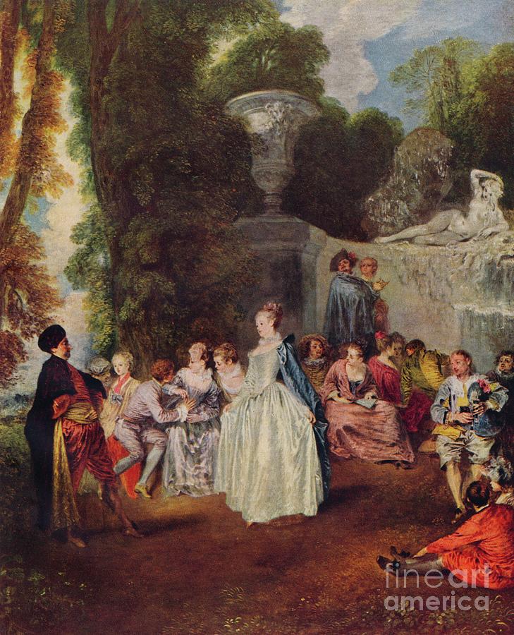 Fetes Venitiennes, C1718, 1938. Artist Drawing by Print Collector