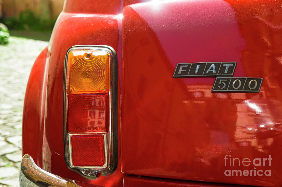 Fiat 500 Red Particular Photograph by Stefano Senise