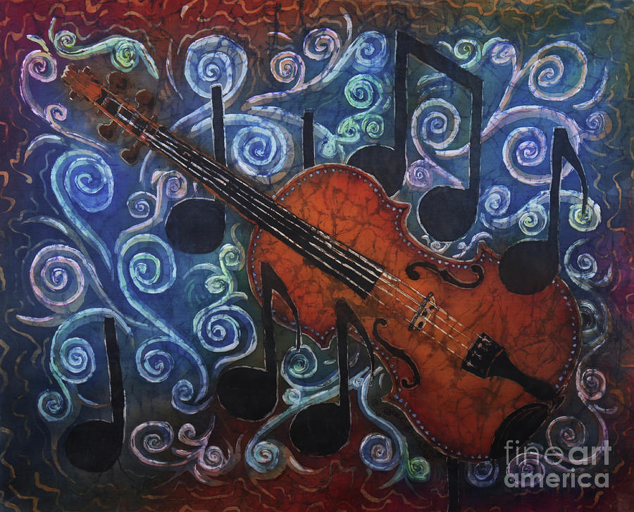 Fiddle 1 Painting by Sue Duda