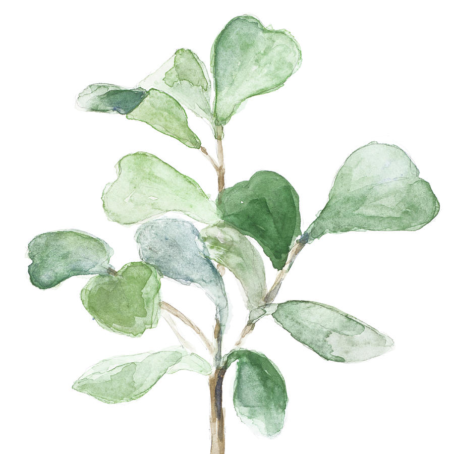 Fiddle Painting - Fiddle Fig Leaf Plant I by Lanie Loreth