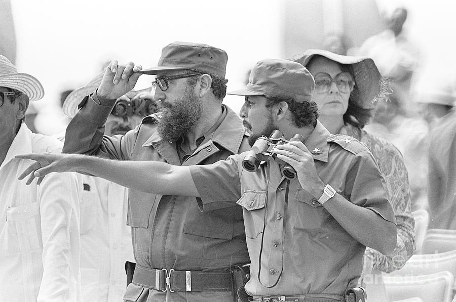 Fidel Castro At May Day Parade Photograph by Bettmann