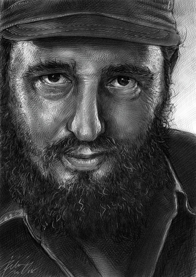 Fidel Castro Drawing by Reyman Jude Rubin Fine Art America