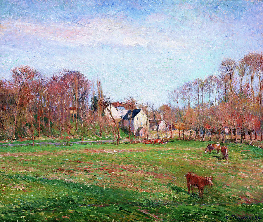 France Photograph - Field And Mill At Osny - Digital Remastered Edition by Camille Pissarro France Photograph - Field And Mill At Osny - Digital Remastered Edition by Camille Pissarro