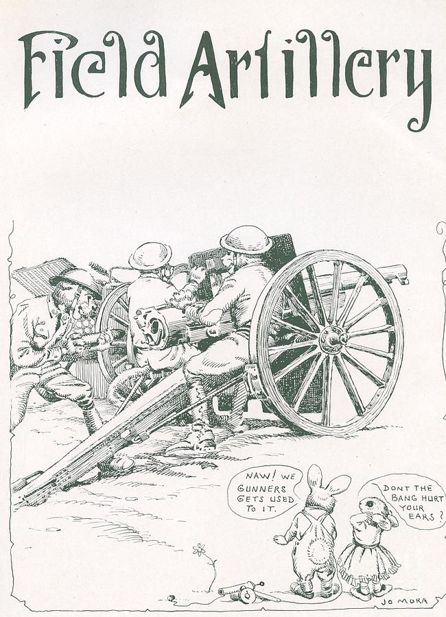 Field Artillery Photograph - Field Artillery by Jo Mora 1926 by Monterey County Historical Society