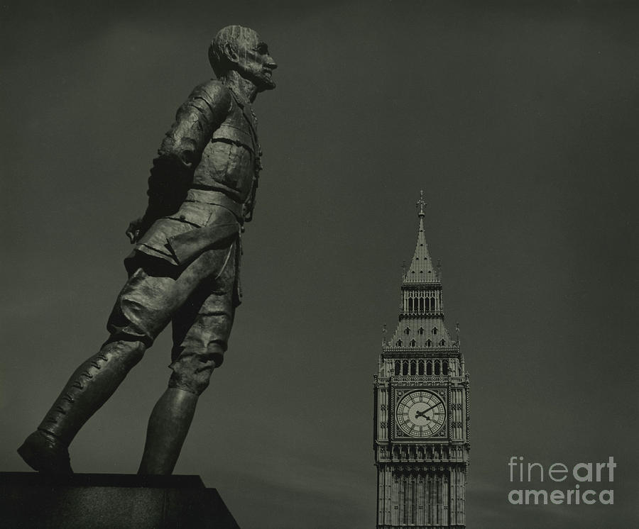 Field Marshal Jan Smuts Statue And Big Ben Photograph by English School