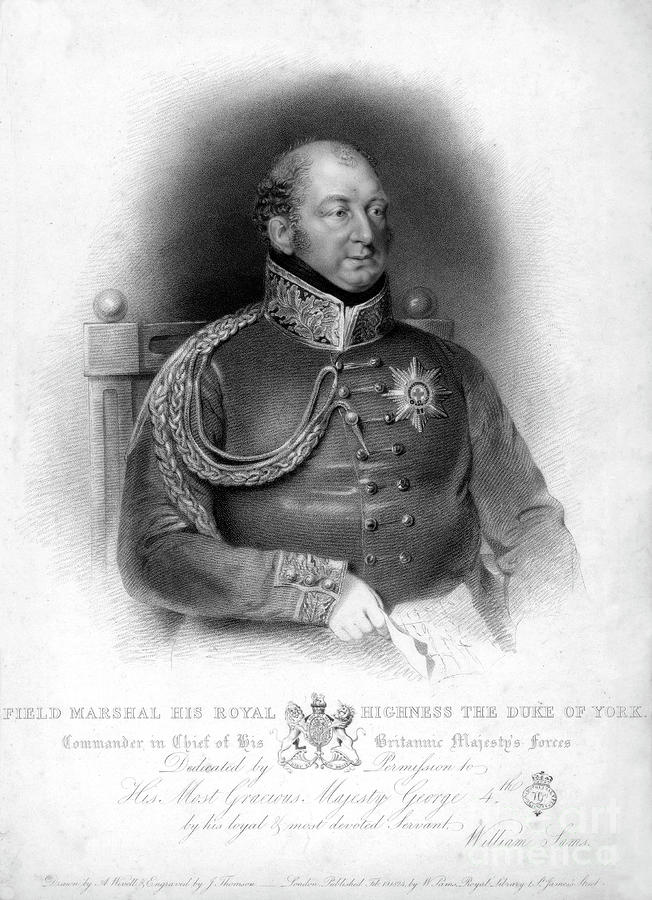 Field Marshal Prince Frederick, Duke Drawing by Print Collector