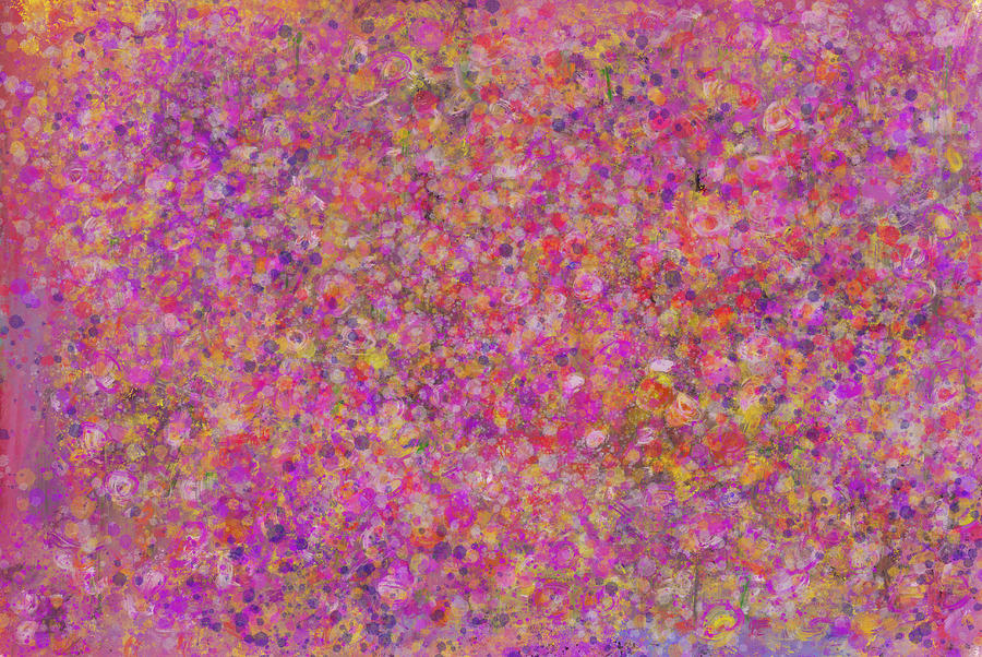 Field of Flowers Digital Art by Don Wright