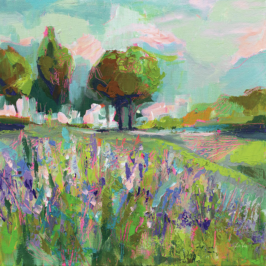 Field Of Flowers Painting by Jeanette Vertentes - Pixels