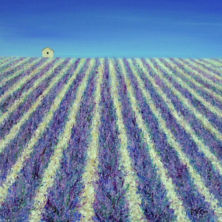 Field of Lavender Painting by K McCoy
