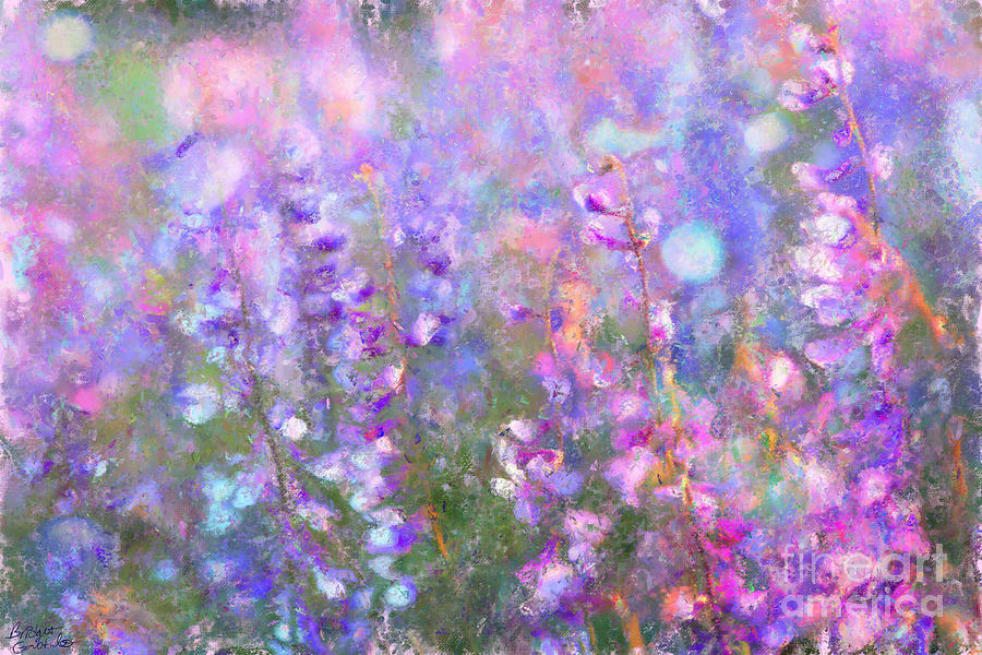 purple impressionist painting