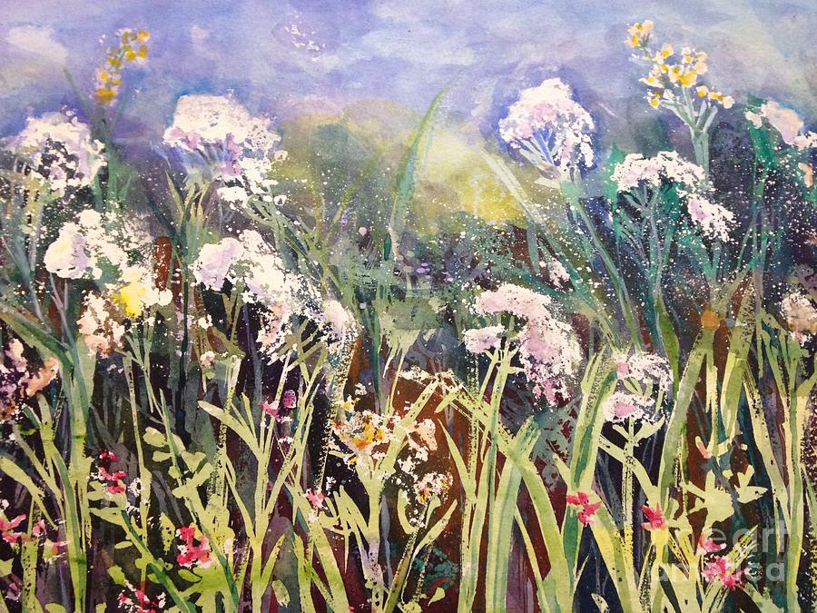 Field of Wildflowers Painting by Christine Chin-Fook