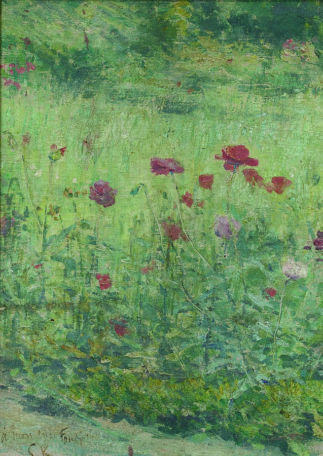 Field Poppies Painting by Kuroda Seiki