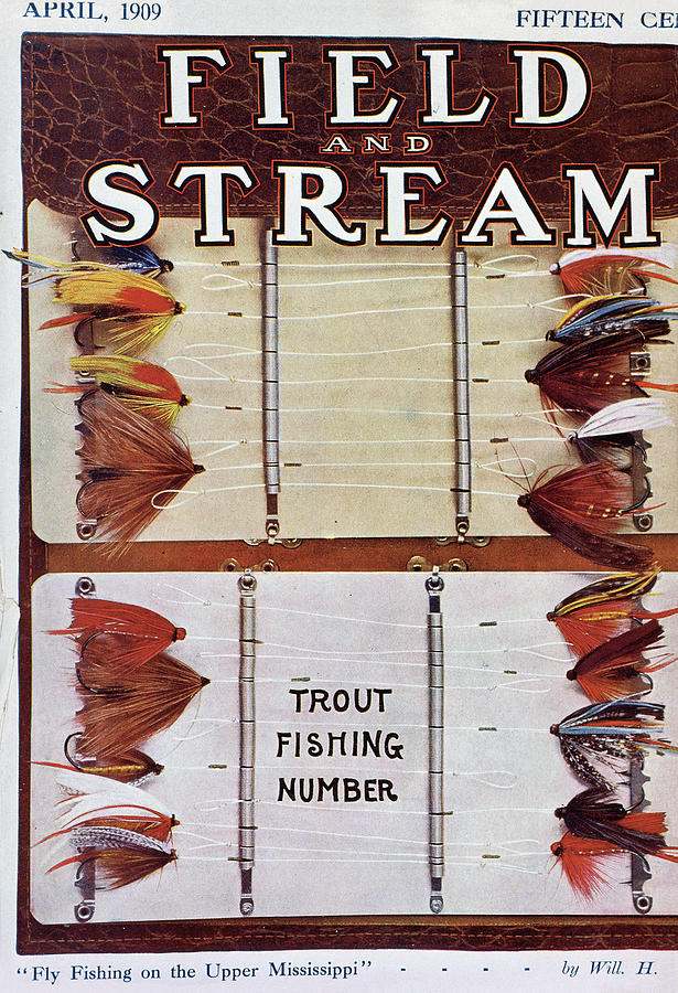Field & Stream Magazine Cover April 1909 Painting by Field & Stream Field & Stream Magazine Cover April 1909 Painting by Field & Stream
