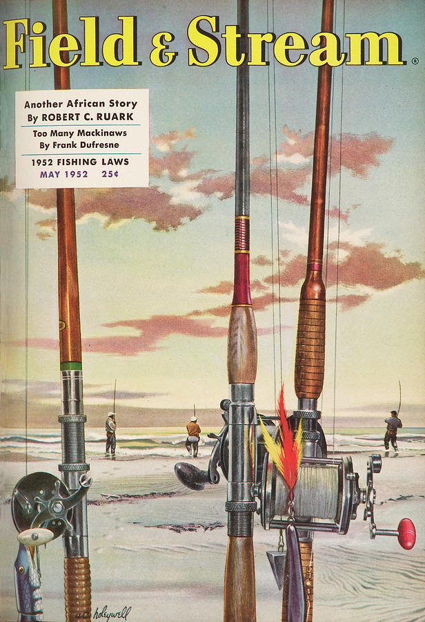 Field & Stream Magazine Cover May 1952 Painting by Field & Stream