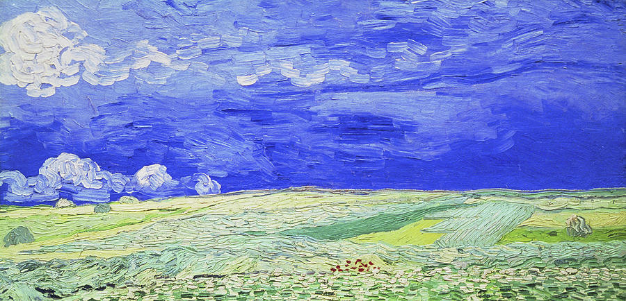Field Under A Stormy Sky By Vincent Van Painting by Vincent Van Gogh Field Under A Stormy Sky By Vincent Van Painting by Vincent Van Gogh