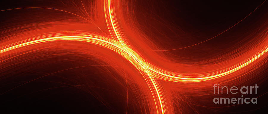 Fiery Glowing Curves In Space Photograph by Sakkmesterke/science Photo Library