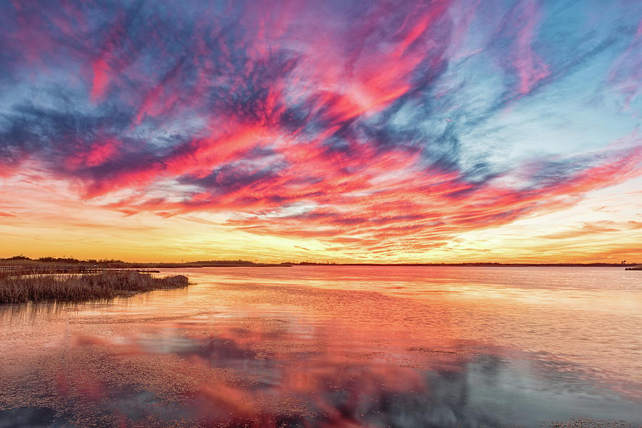 Sunset Photograph - Fiery Sky by Russell Pugh