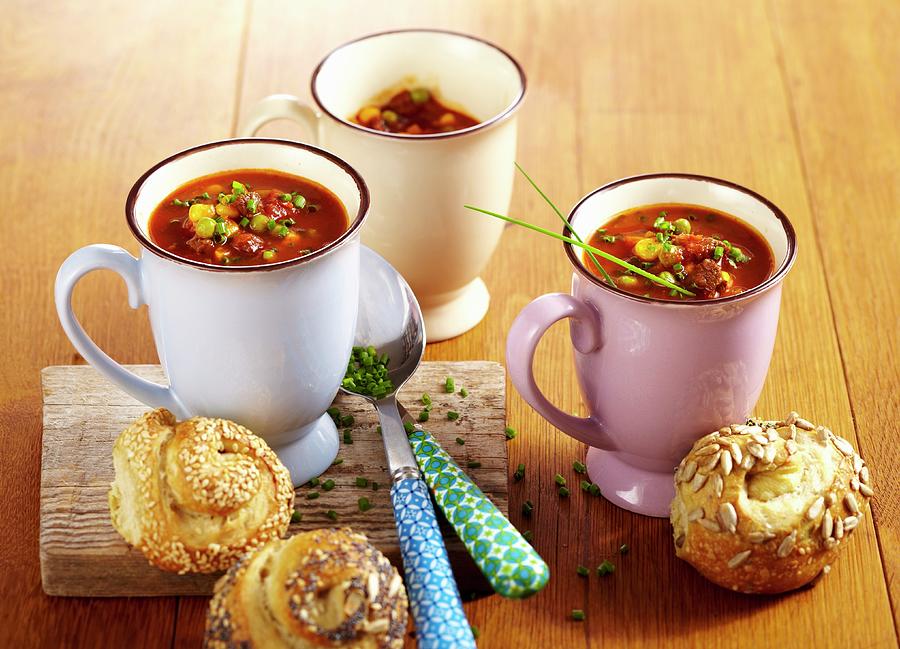 Fiery Soup For Carnival Photograph by Teubner Foodfoto