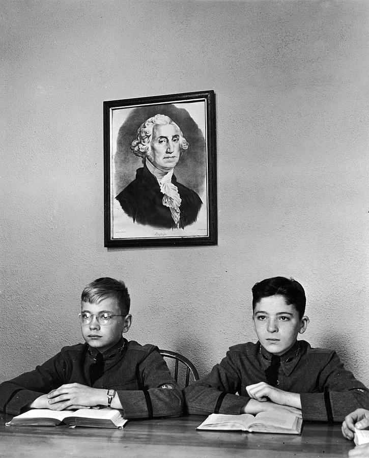 Fifth Classmen Photograph by Alfred Eisenstaedt