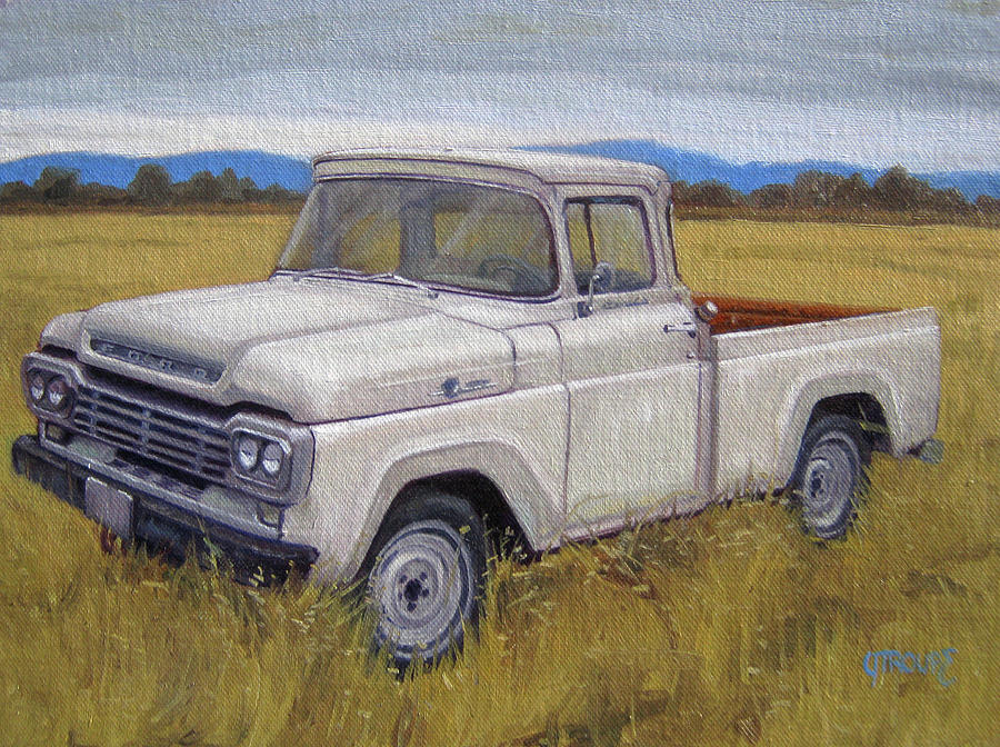 Fifty Seven Ford Painting by Jeff Troupe | Fine Art America